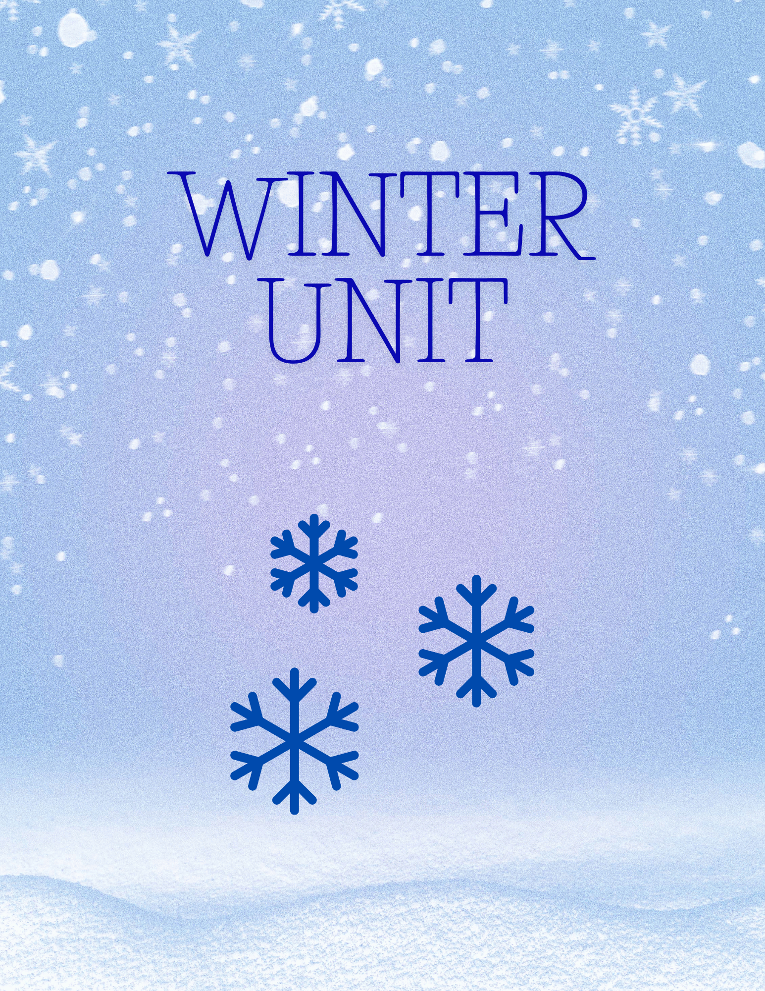 Preschool Winter Unit preview