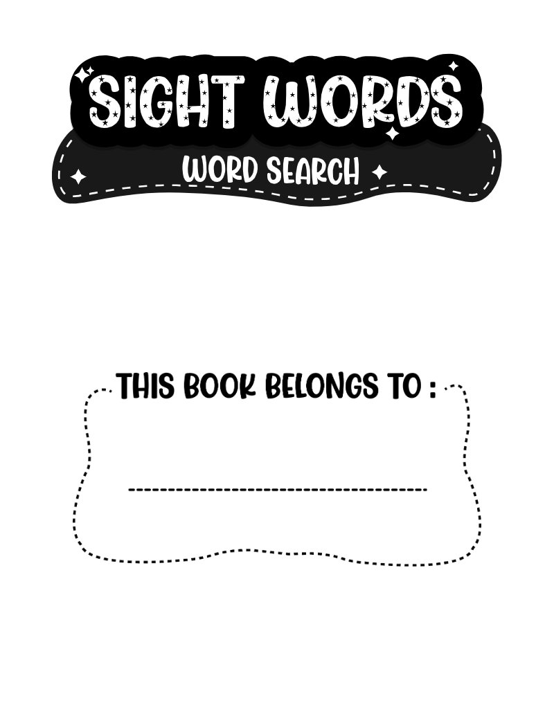 Sight Word Word Search Workbook preview