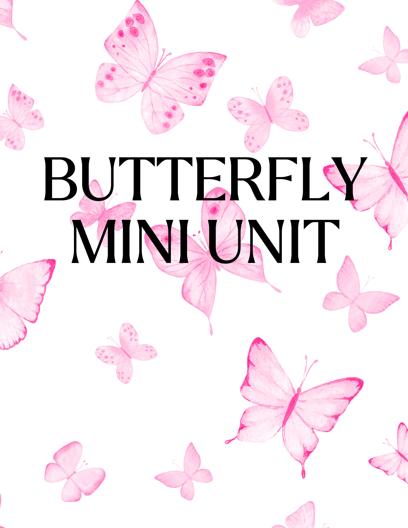 Preschool Mini Butterfly Unit preview