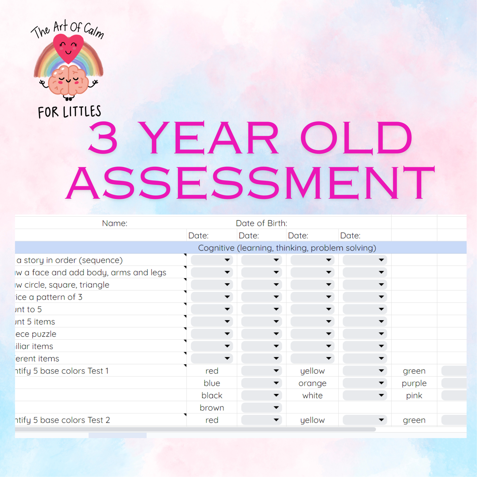 3 year old assessment preview