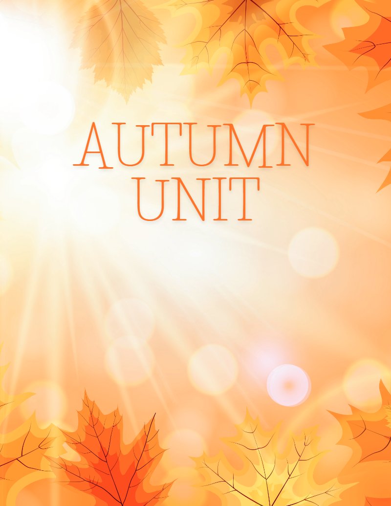 Preschool Autumn Unit preview