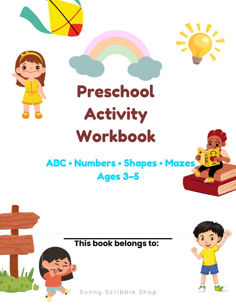 Kindergarten Readiness Workbook preview
