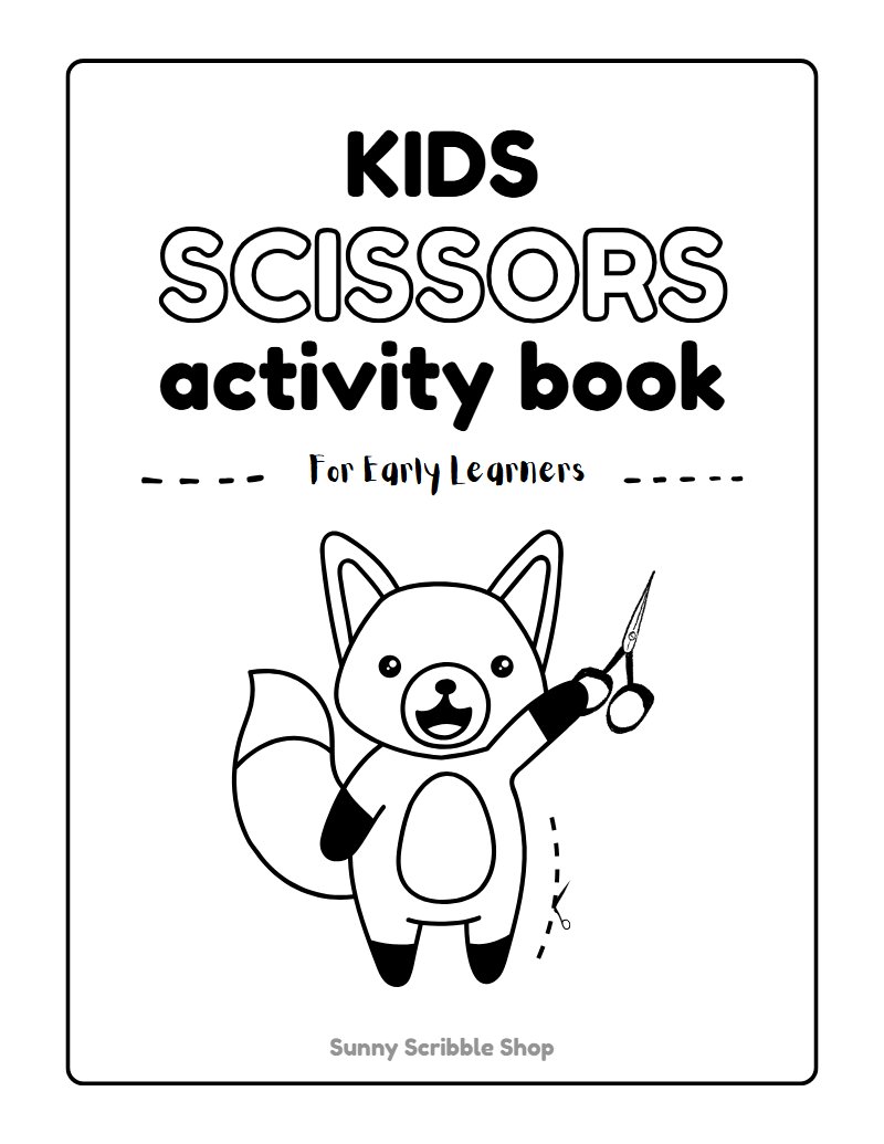 Kids Scissor Skills Activity Book preview