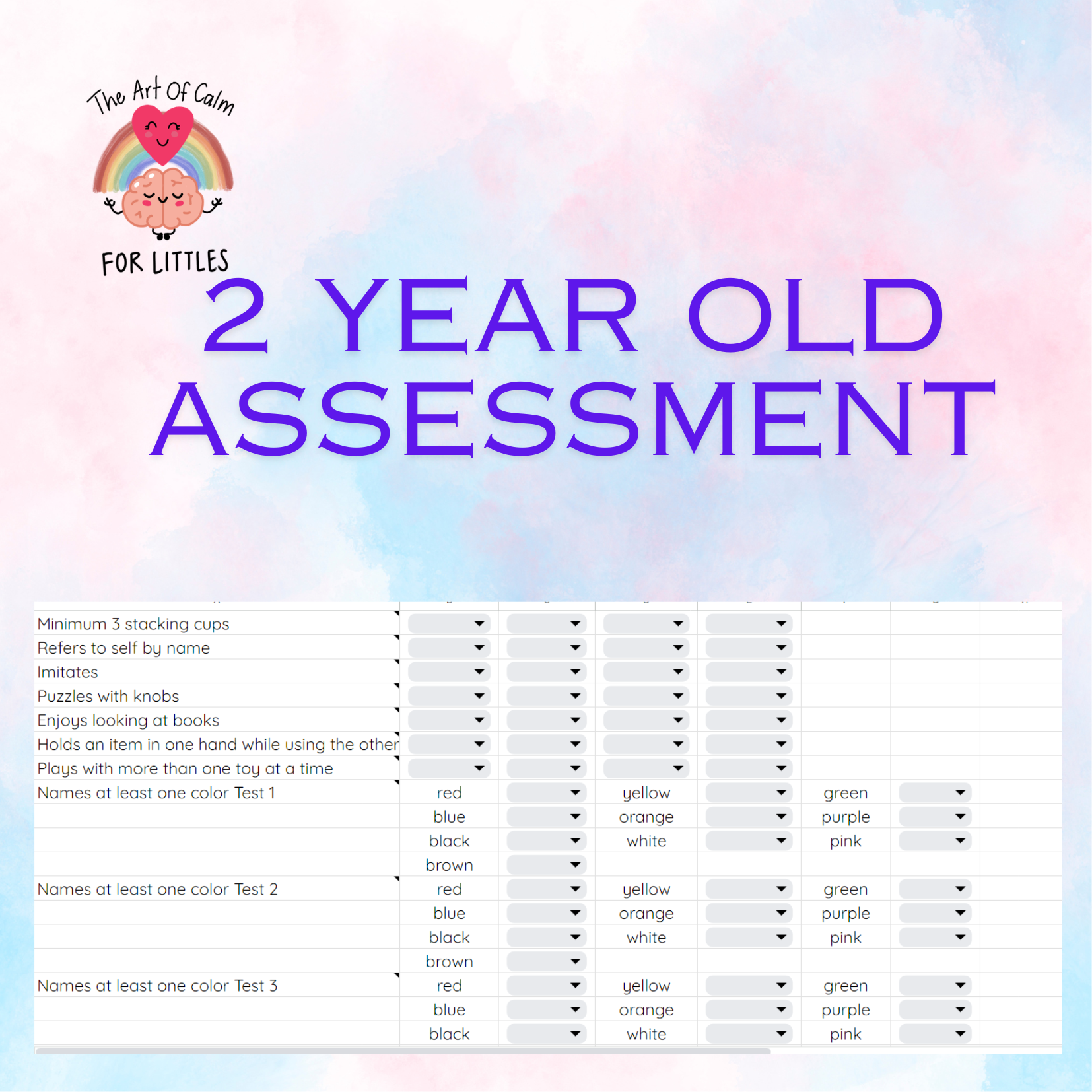 2 year old assessment preview